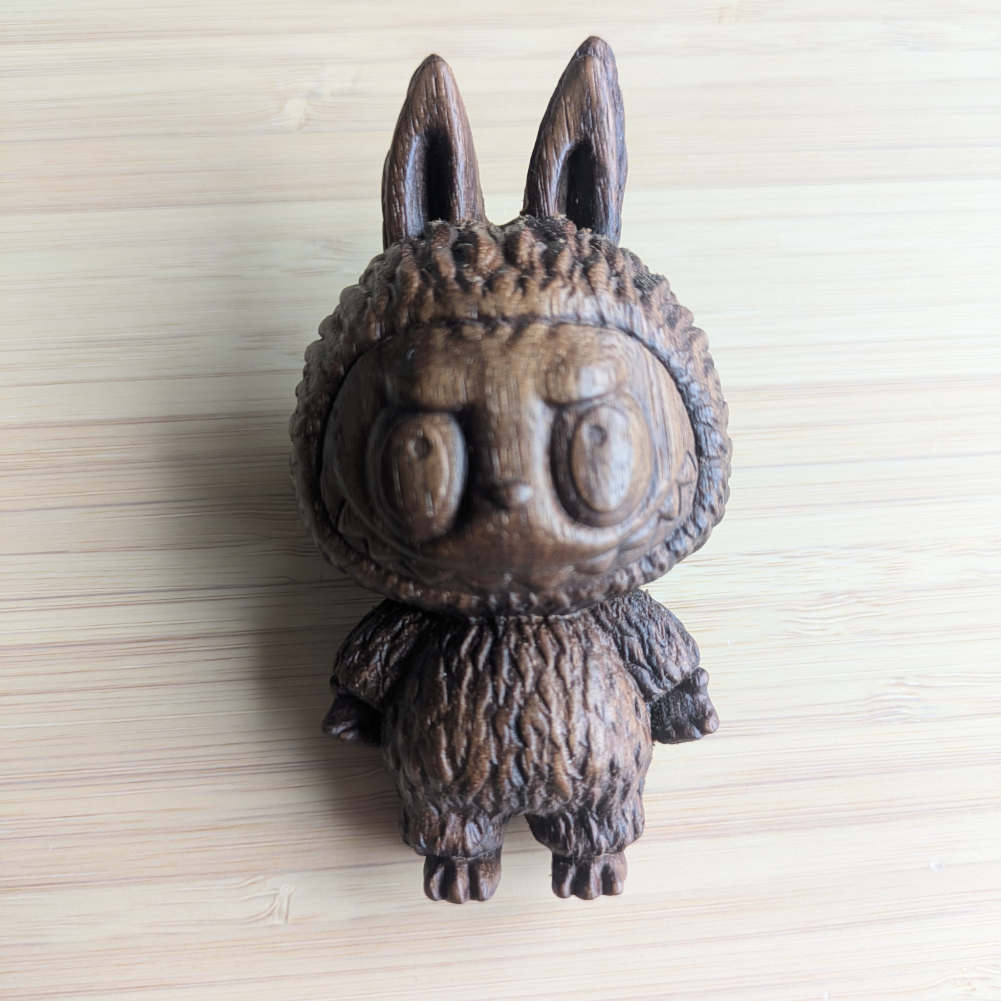 wood monsters Cute Wooden Monster Figurine