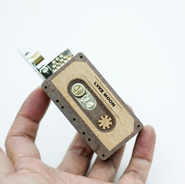 Handcrafted Wooden Cassette Tape Lighter