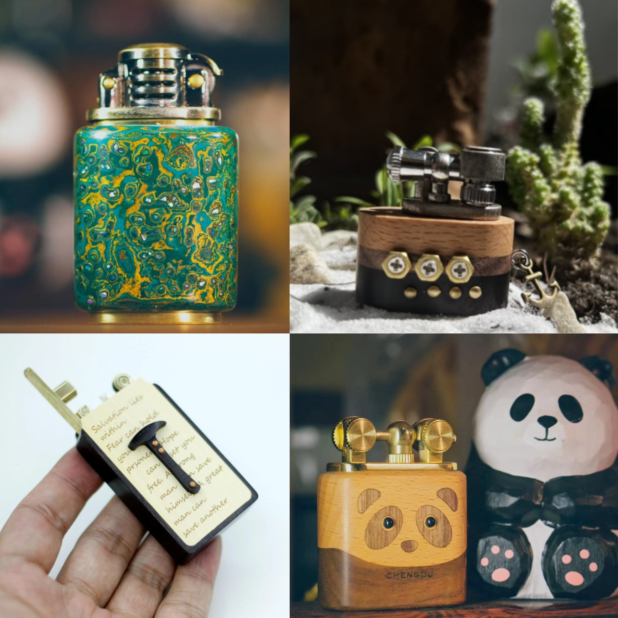 Handcrafted Wooden Lighters 