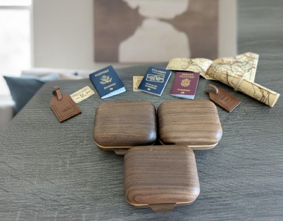 Handmade Wooden Mini Suitcase Jewelry Box | Cute Holiday Gift For Her