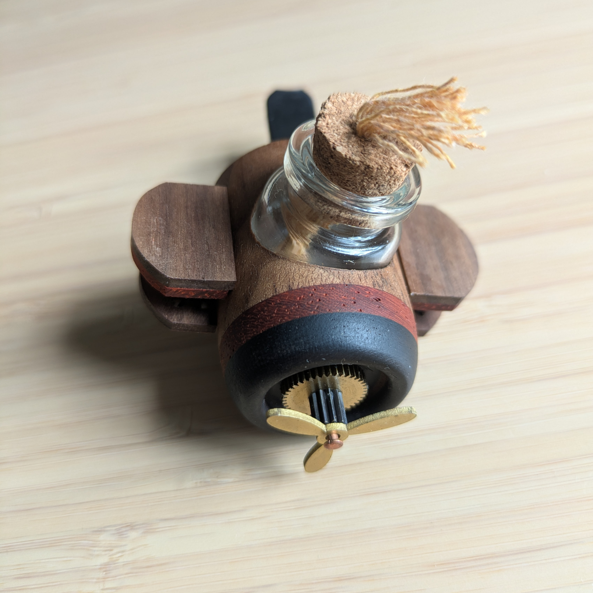 Mini Airplane Wooden Car Essential Oil Diffuser | Cute Car Accessory