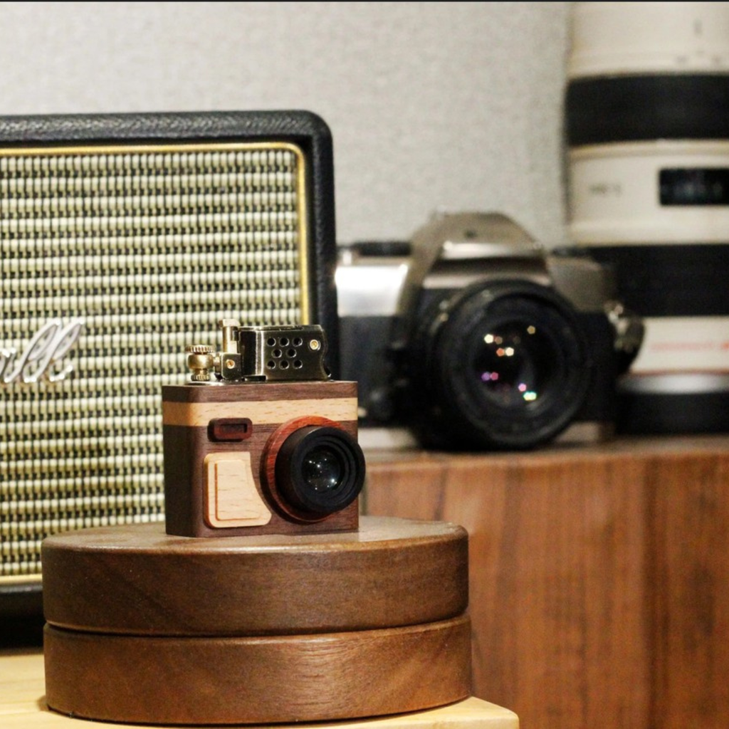 Handcrafted Wooden Camera Lighter