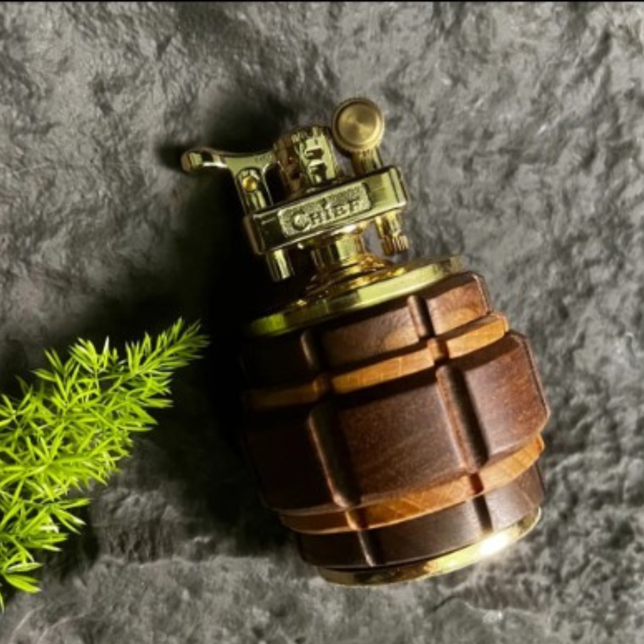 Handmade Wooden Grenade Shape Lighter