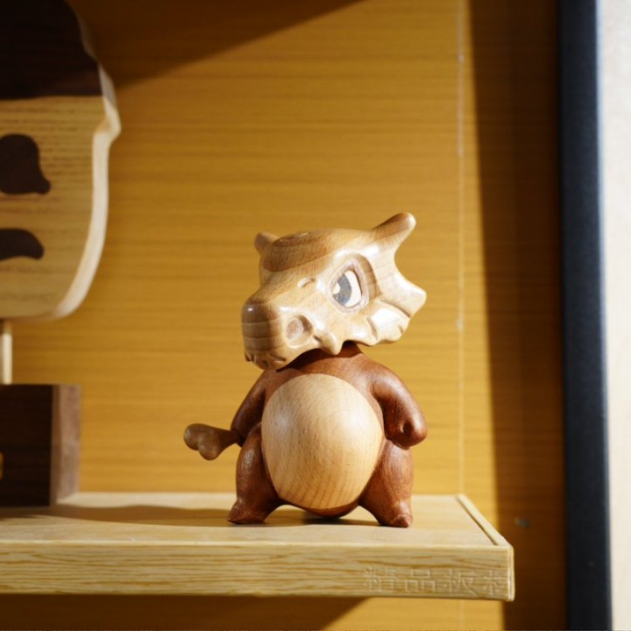 Handmade Wooden Cubone Figurine