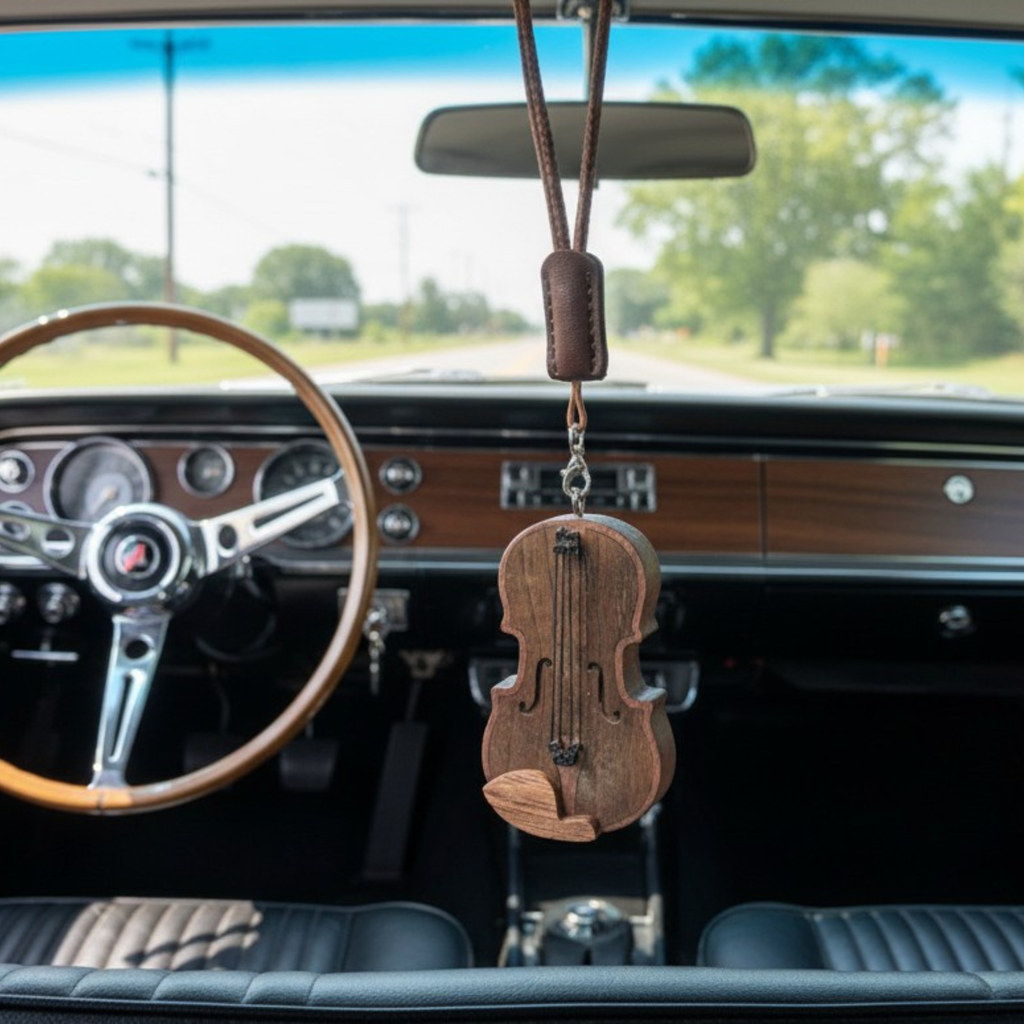 Handmade Wooden Mini Violin Charm | Gift For Music Lover Or Violinist