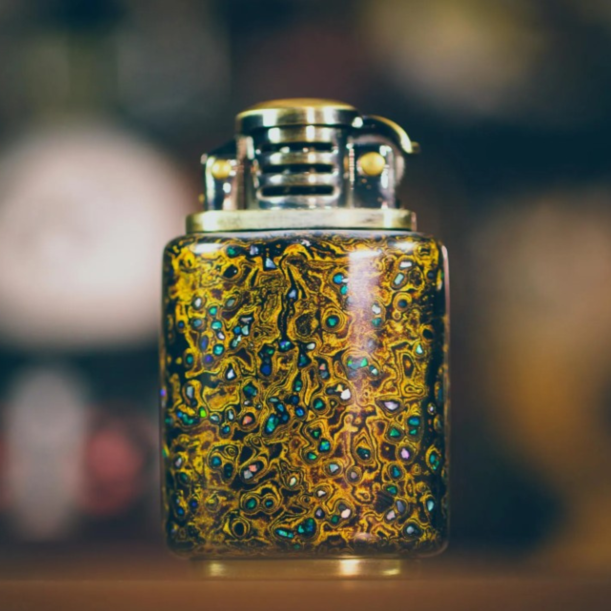 Artisanal Wood Lighter Lacquer Craft