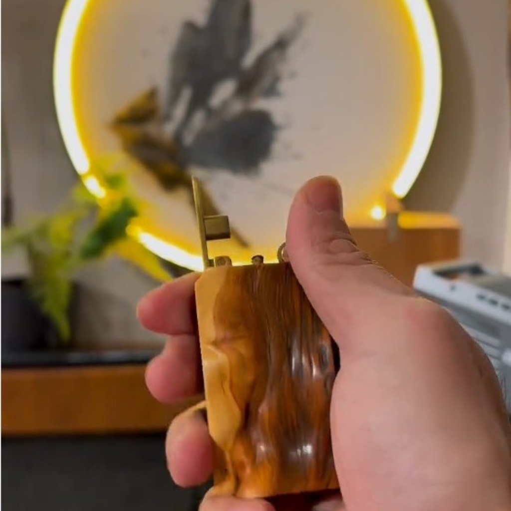 Handmade Wooden Lighter Natural Wood Shape