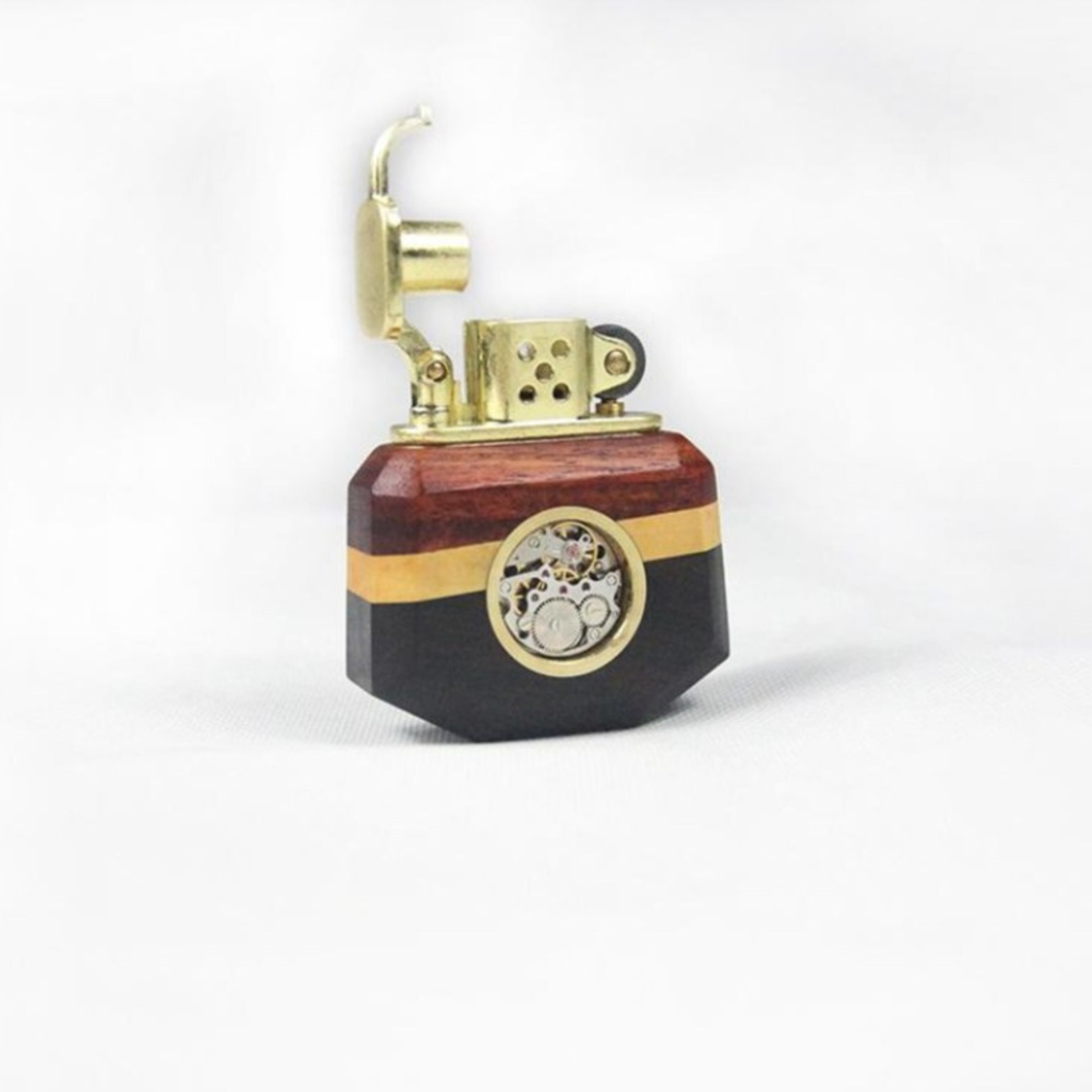 Rustic Wooden Lighter With Mechanical Core