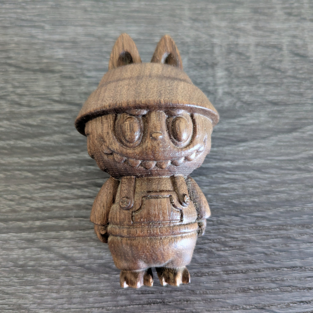 Handmade Wooden labubu  