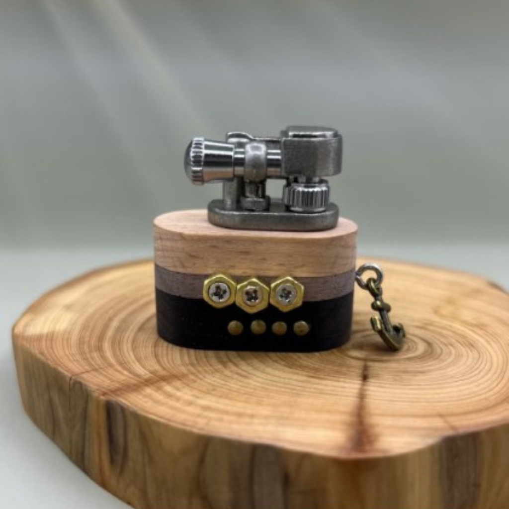 Handmade Wooden Lighter Submarine 