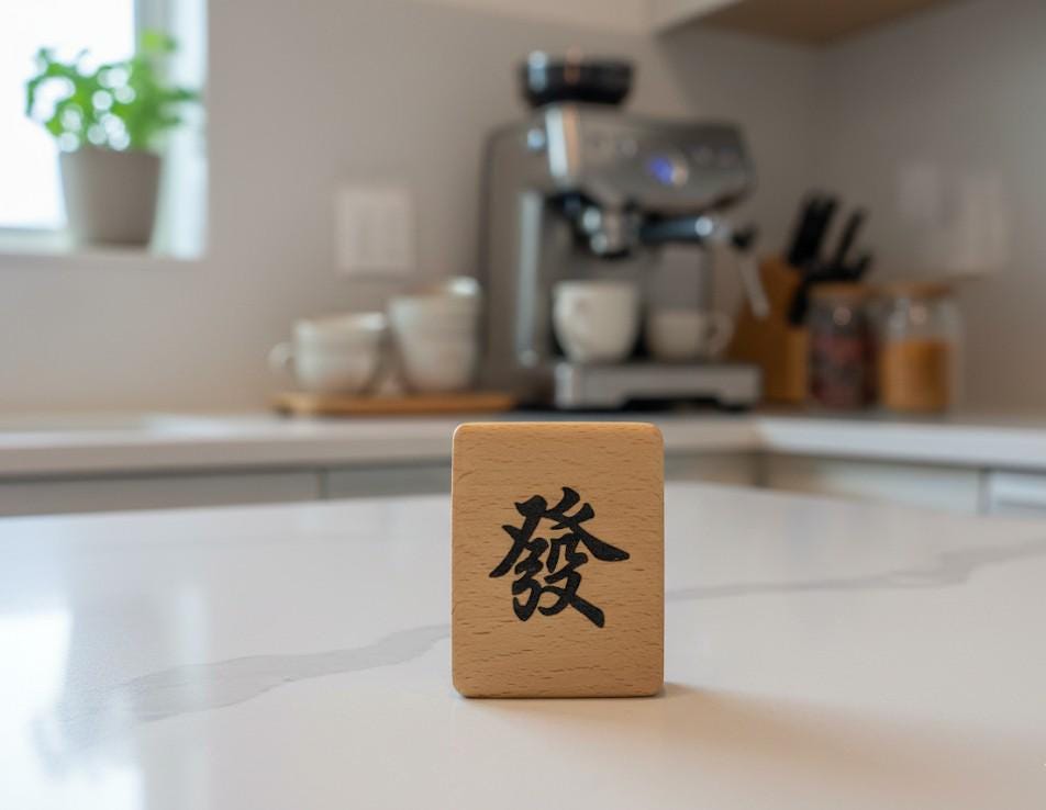 Engraved Chinese Character Get Rich Bottle Opener | Magnet For Fridge