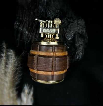 Handmade Wooden Grenade Shape Lighter 