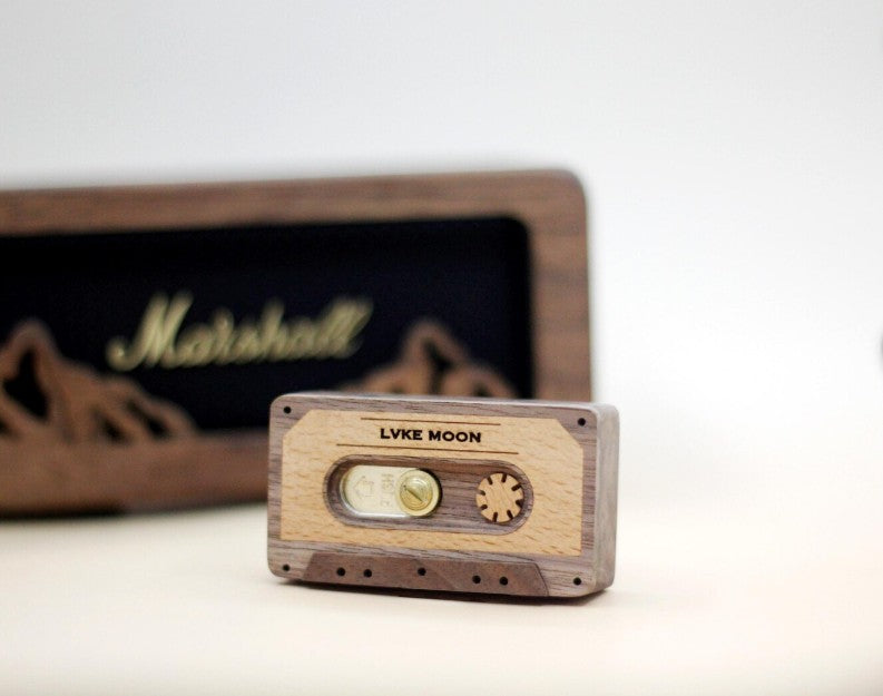 Wooden cassette tape 