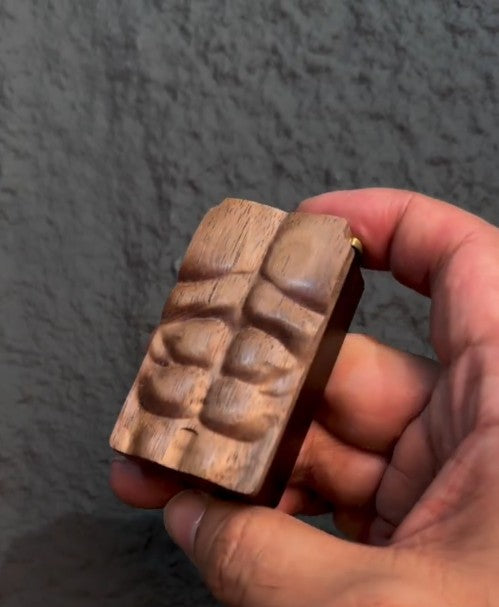 Handcrafted Wooden 6 Pack Abs Lighter