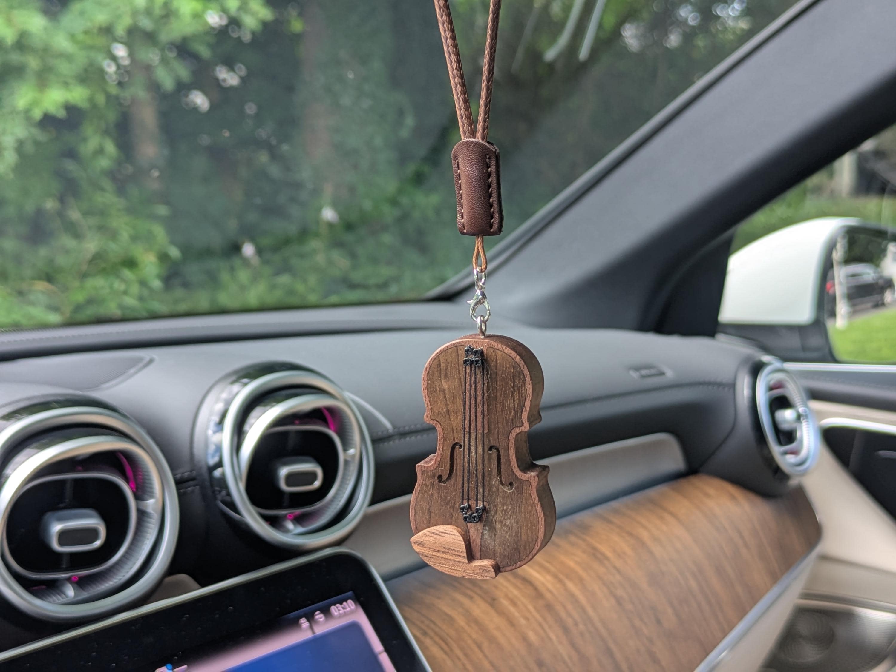 Handmade Wooden Mini Violin Charm | Gift For Music Lover Or Violinist