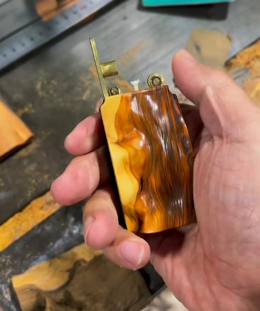Handmade Wooden Lighter Natural Wood Shape