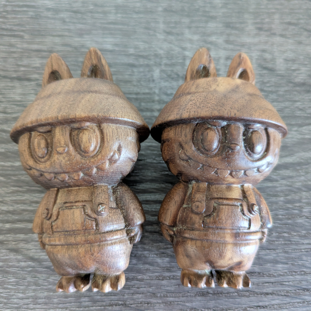 Handmade Wooden labubu  