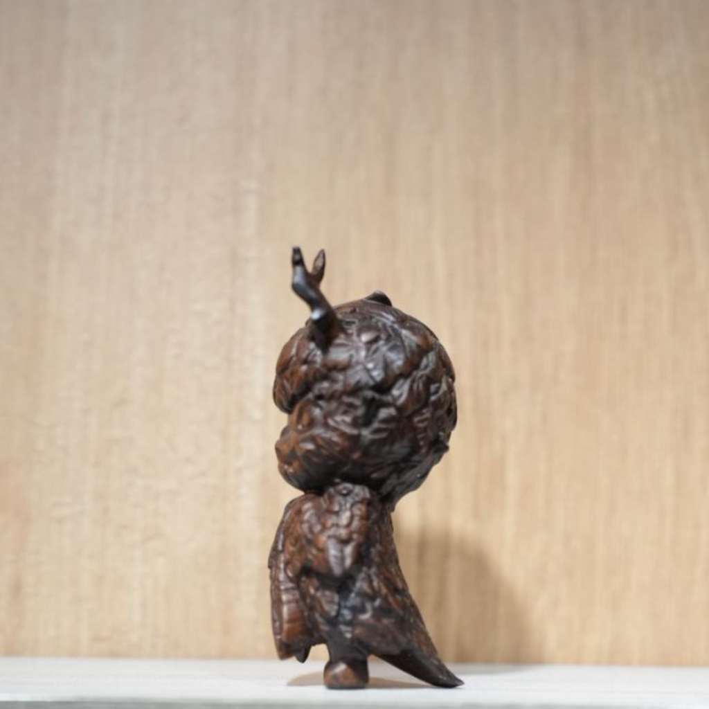 Handmade Wooden Feather Hirono Xiaoye Figurine