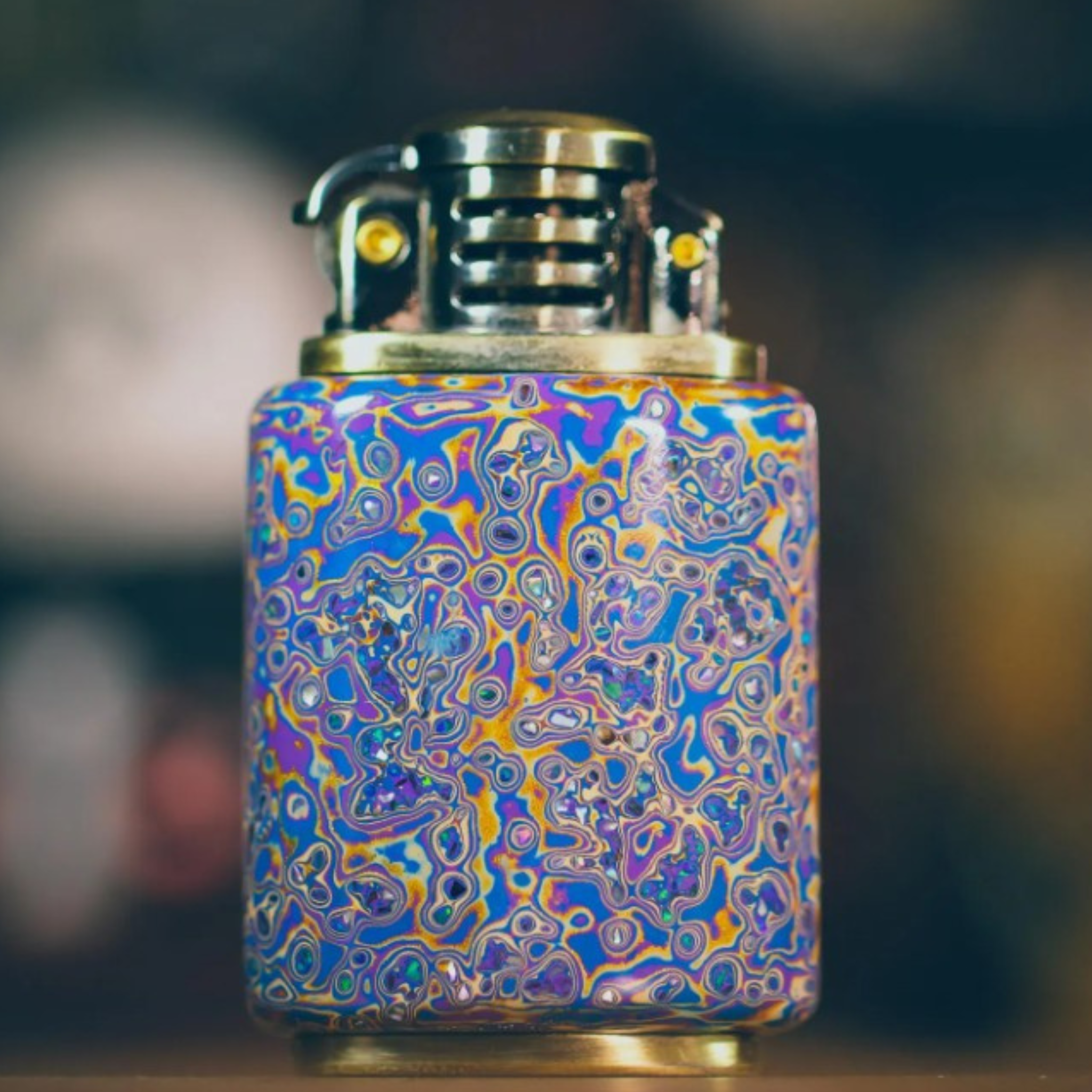 Artisanal Wood Lighter Lacquer Craft