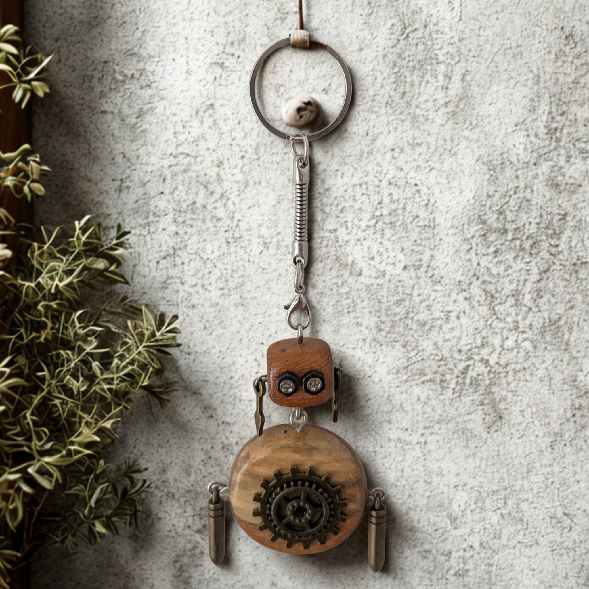 Mechanical Robot Car Rearview Mirror Accessory | Steampunk Style Bag Charm