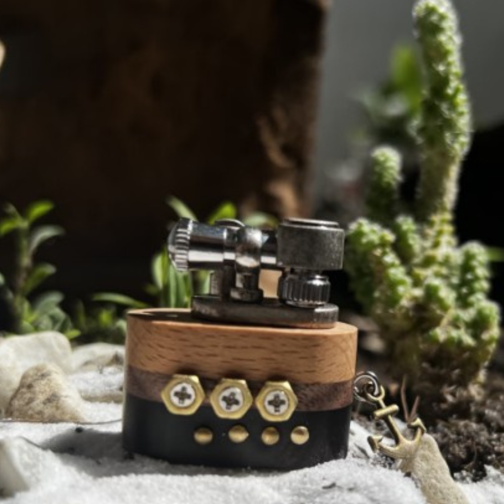 Handmade Wooden Lighter Submarine 