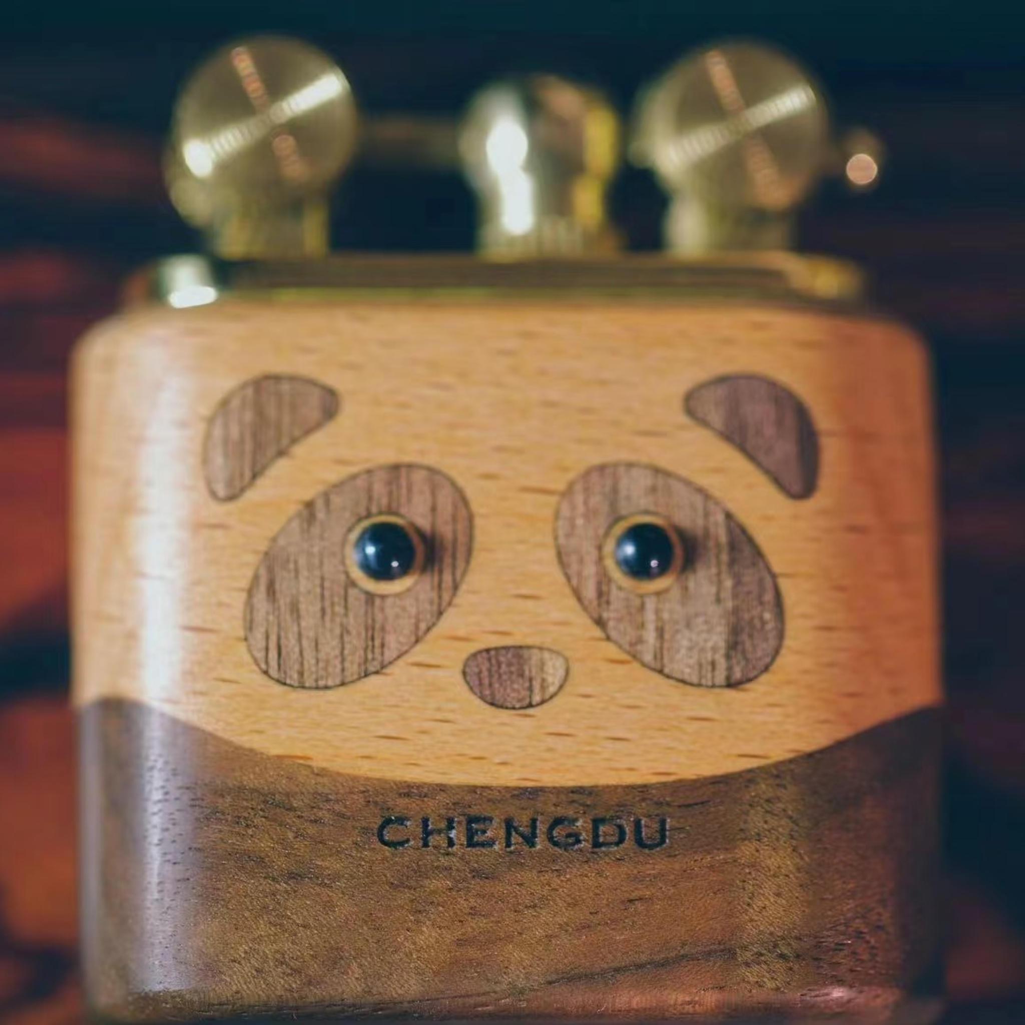 Handcrafted Wooden Cute Giant Panda Lighter