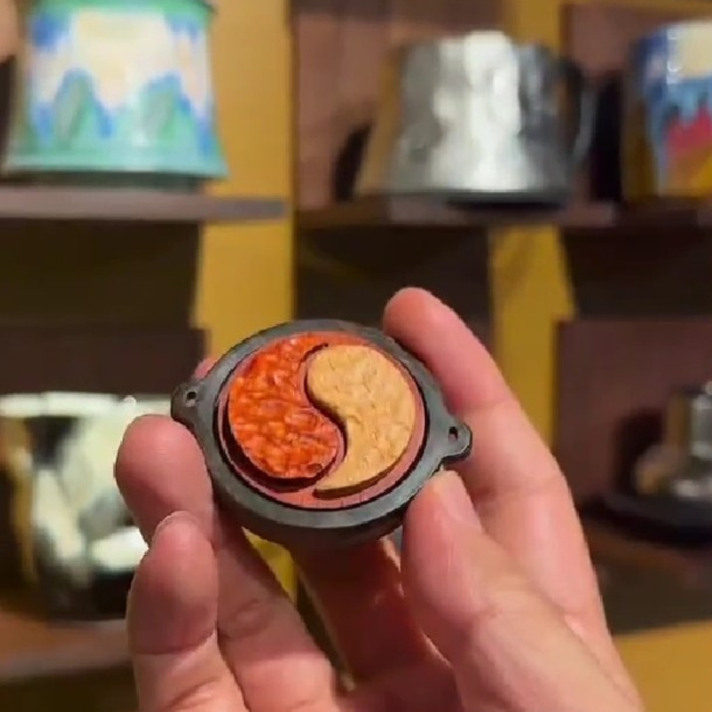 Handmade Wooden Hot Pot Shaped Fridge Magnet | Funny Foodie Gift Idea