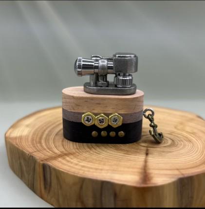 Handmade Wooden Lighter Submarine