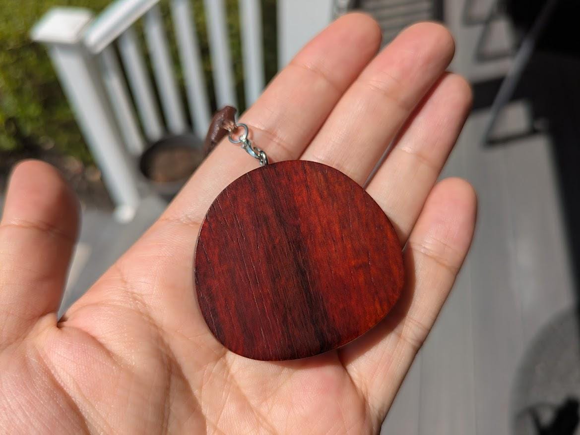 Handmade Wooden Good Fortune Kaiyun 开运 Charm | Unique Car Accessory