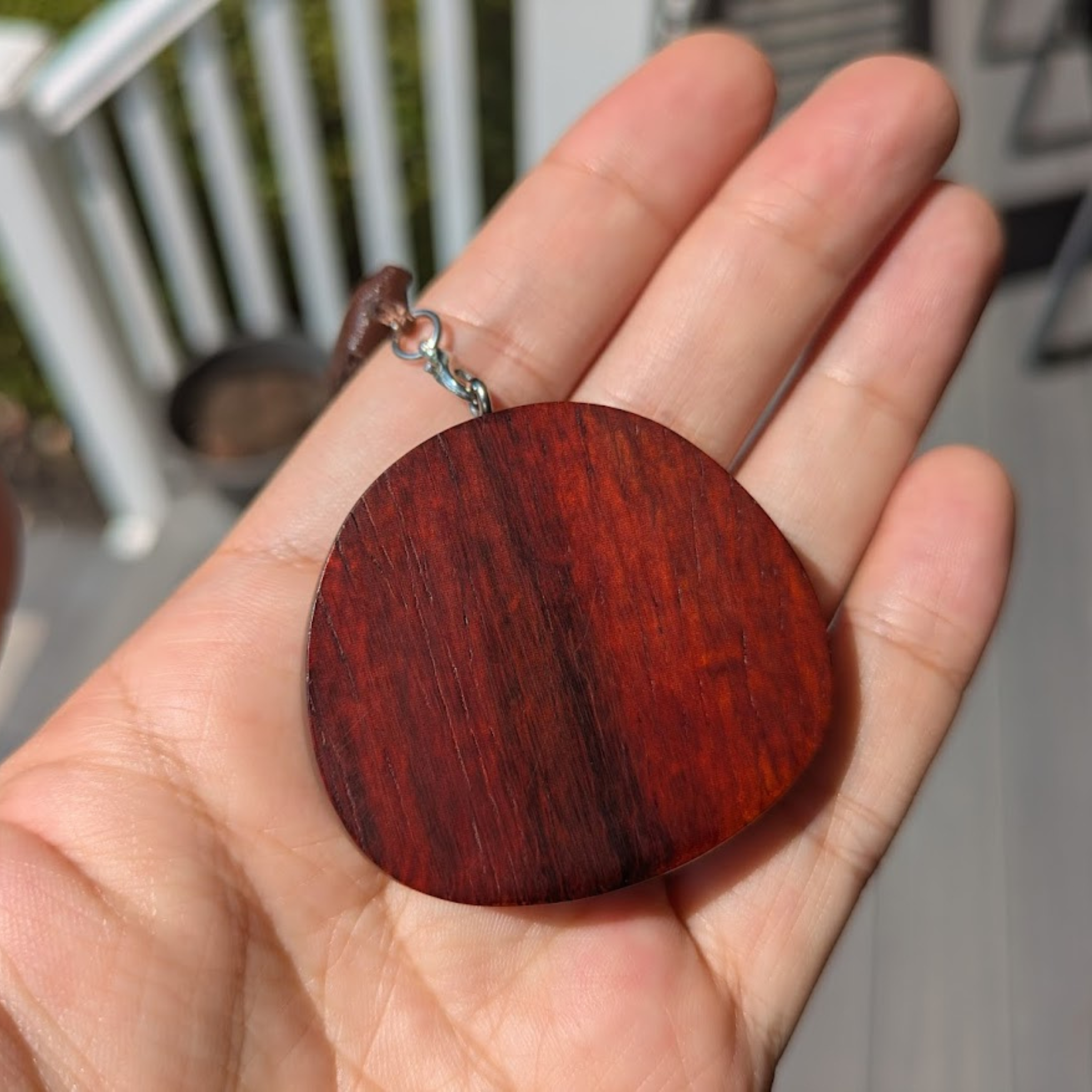 Handmade Wooden Good Fortune Kaiyun 开运 Charm | Unique Car Accessory