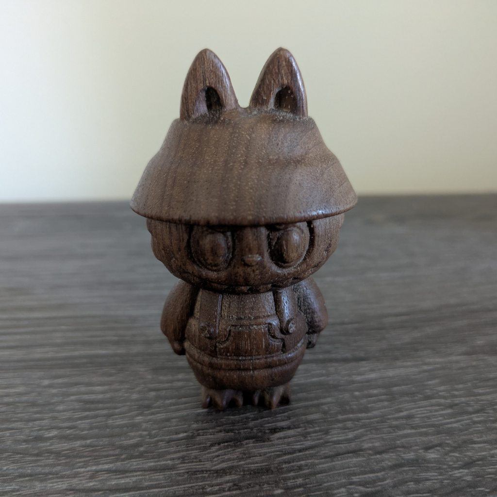 Handmade Wooden labubu  