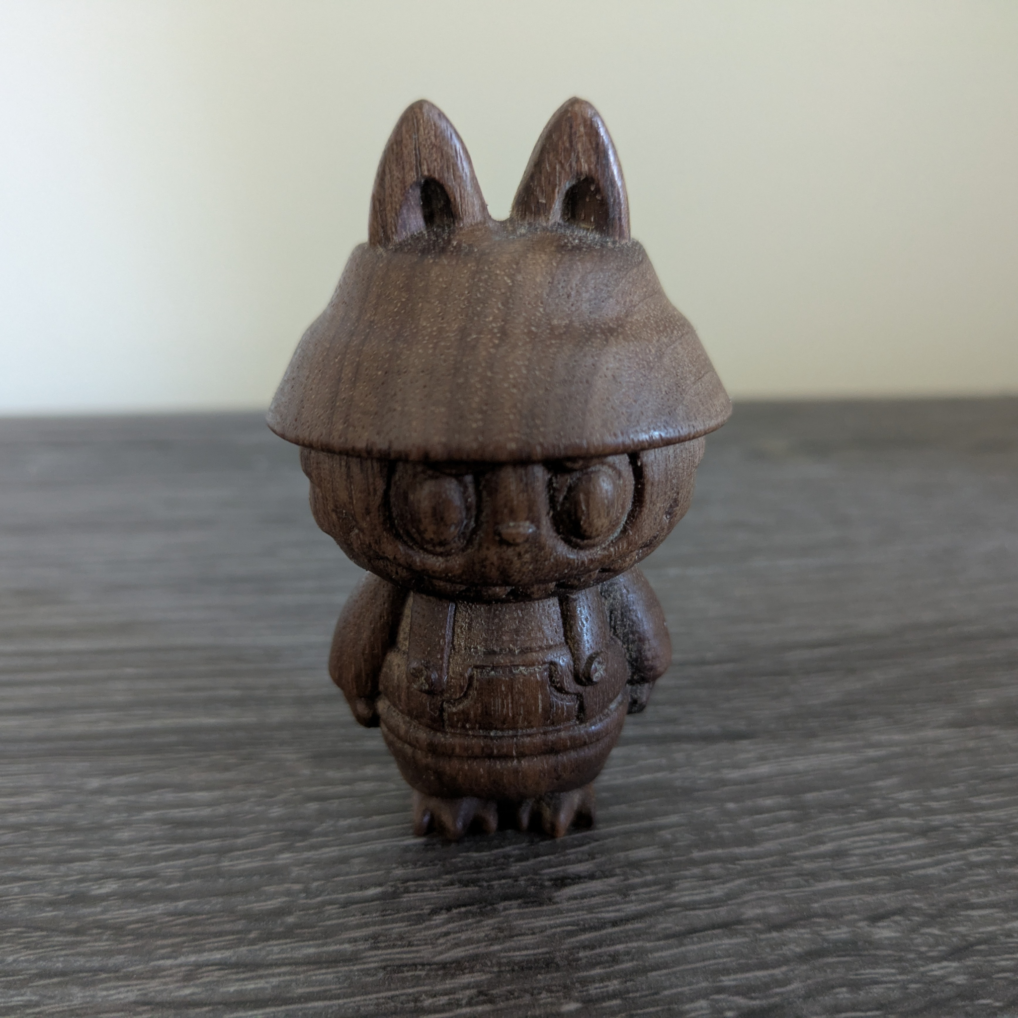 Handmade Wooden labubu  