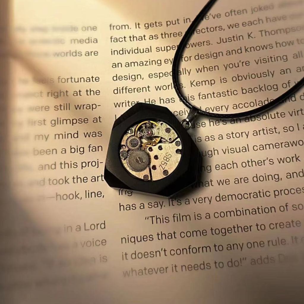 Wooden Industrial Punk Style Car Charm | Unique Gift For Boyfriend