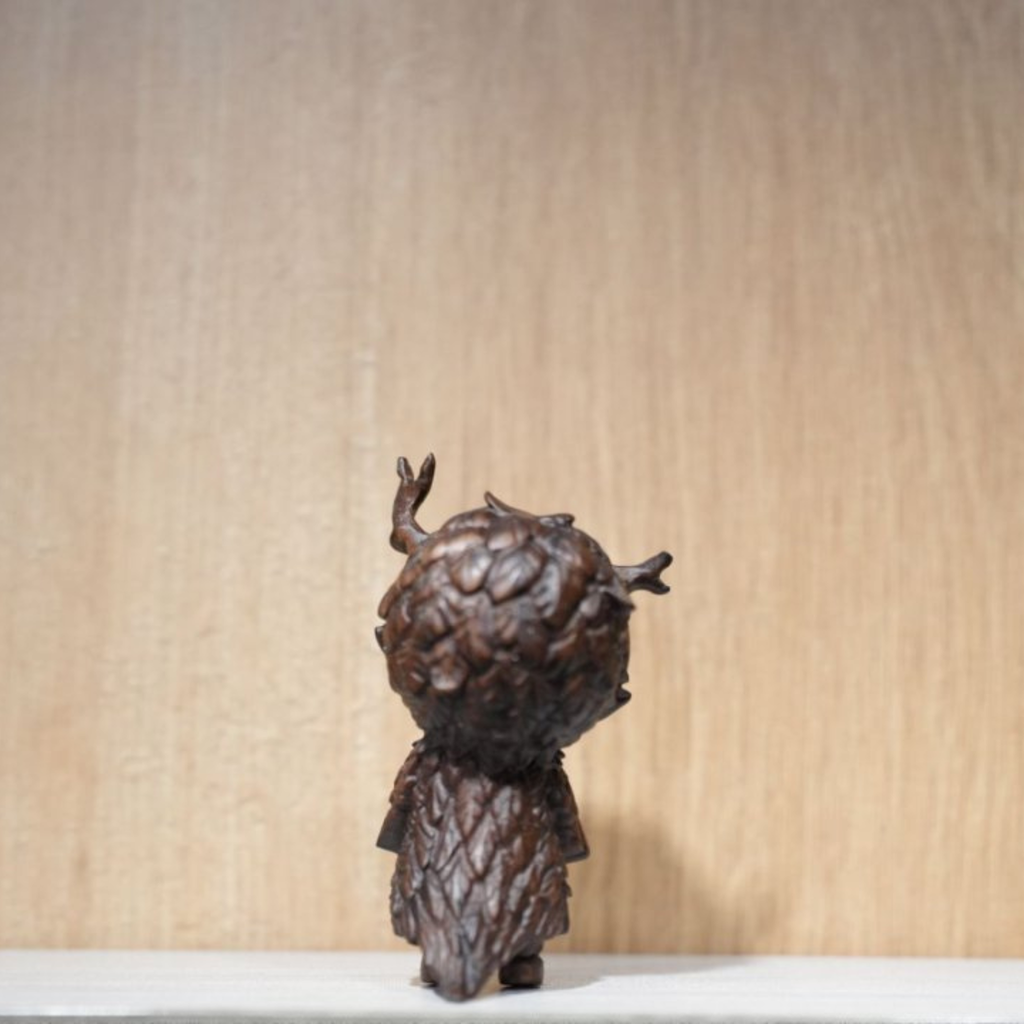 Handmade Wooden Feather Hirono Xiaoye Figurine