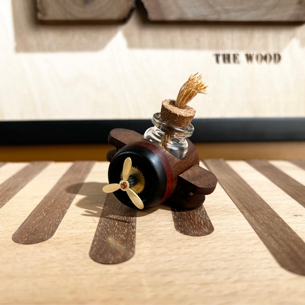 Mini Airplane Wooden Car Essential Oil Diffuser | Cute Car Accessory