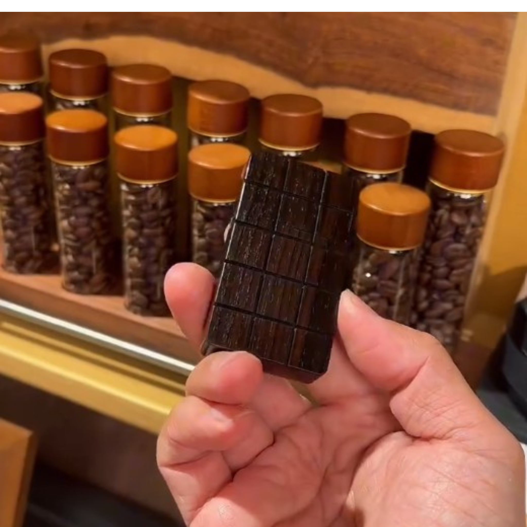 Handmade Wooden Black Chocolate Lighter | Novelty Gift For Foodie