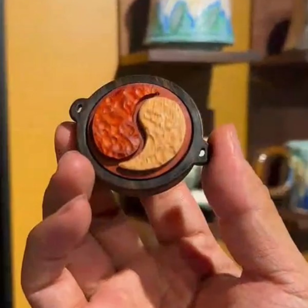 Handmade Wooden Hot Pot Shaped Fridge Magnet | Funny Foodie Gift Idea