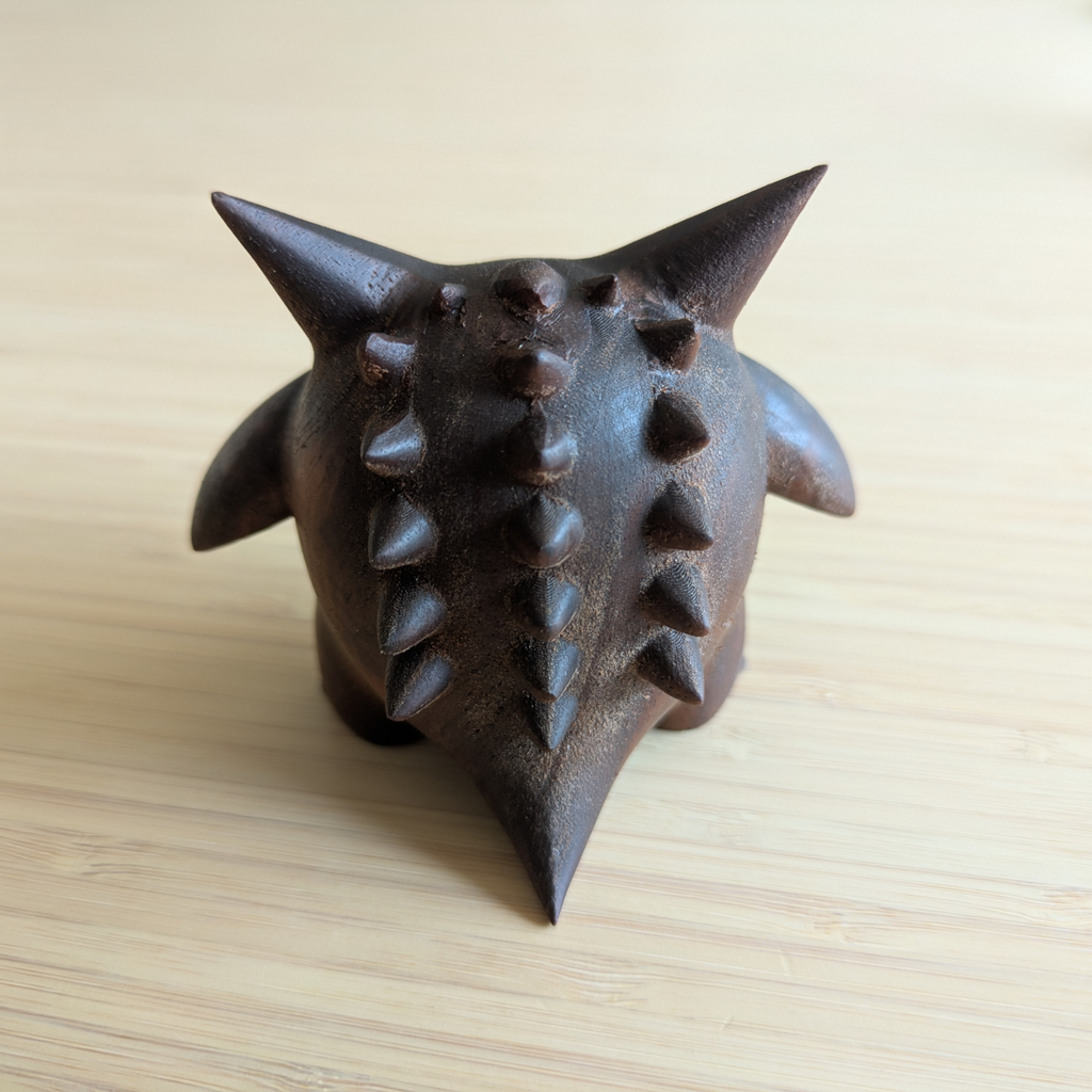 Handmade Wooden Gengar 