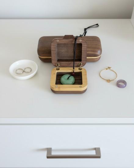 Handmade Wooden Mini Suitcase Jewelry Box | Cute Holiday Gift For Her