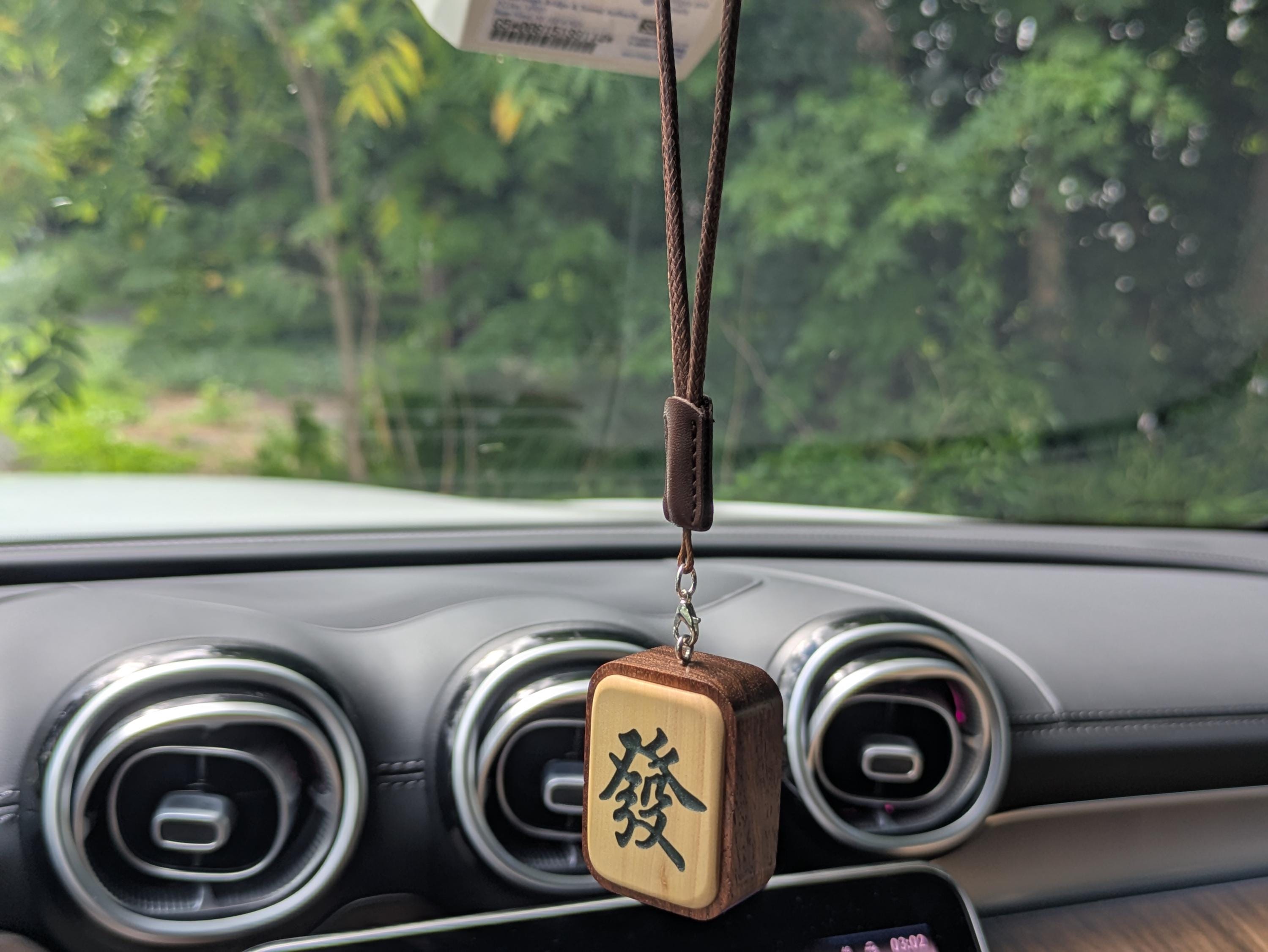 Wooden Mahjong Tile Bag Charm | Unique Wall Decor For Mahjong Lovers