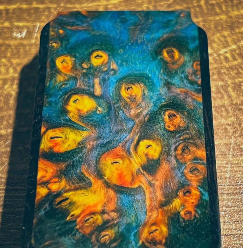 Handmade Wooden Abstract Art Style Lighter