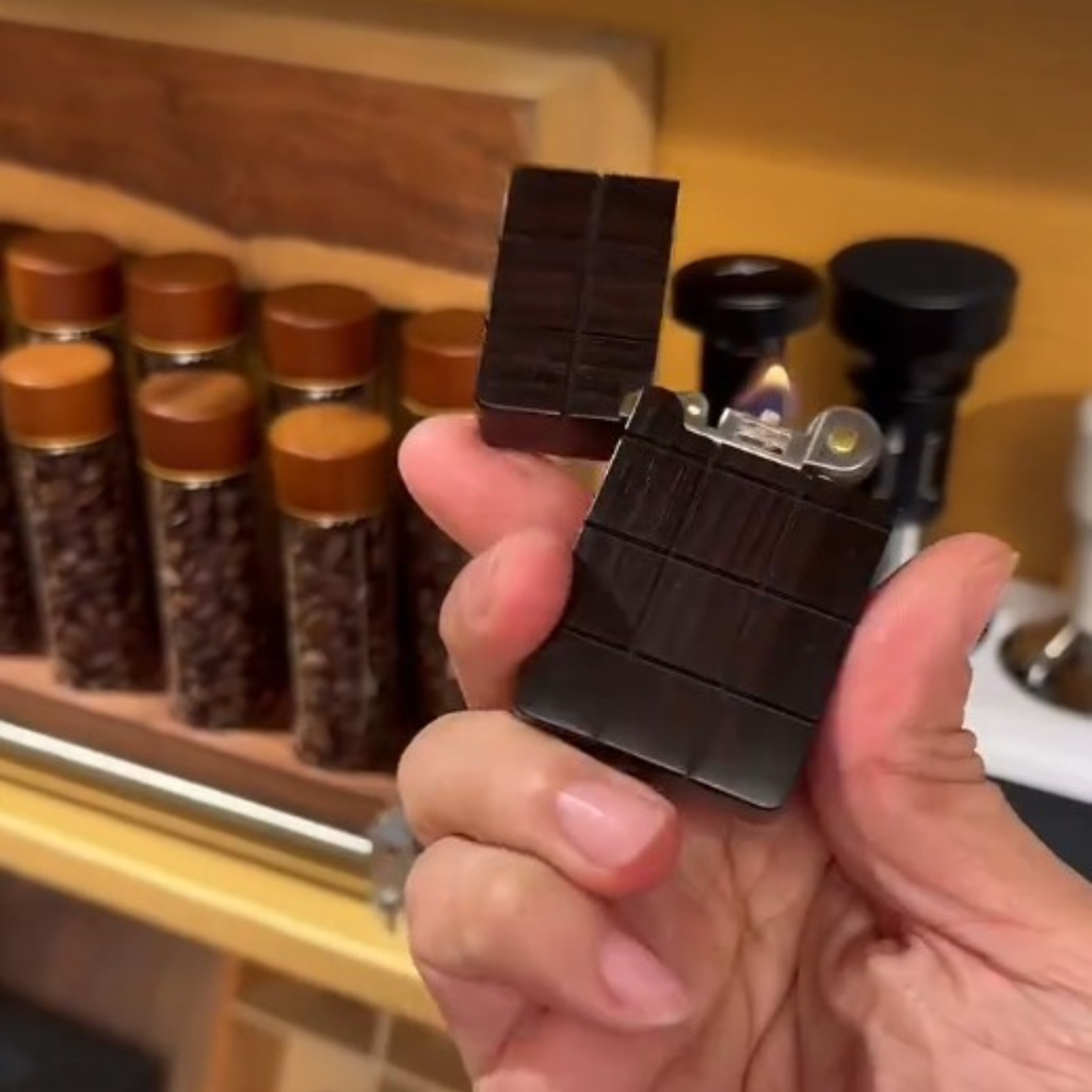 Handmade Wooden Black Chocolate Lighter 