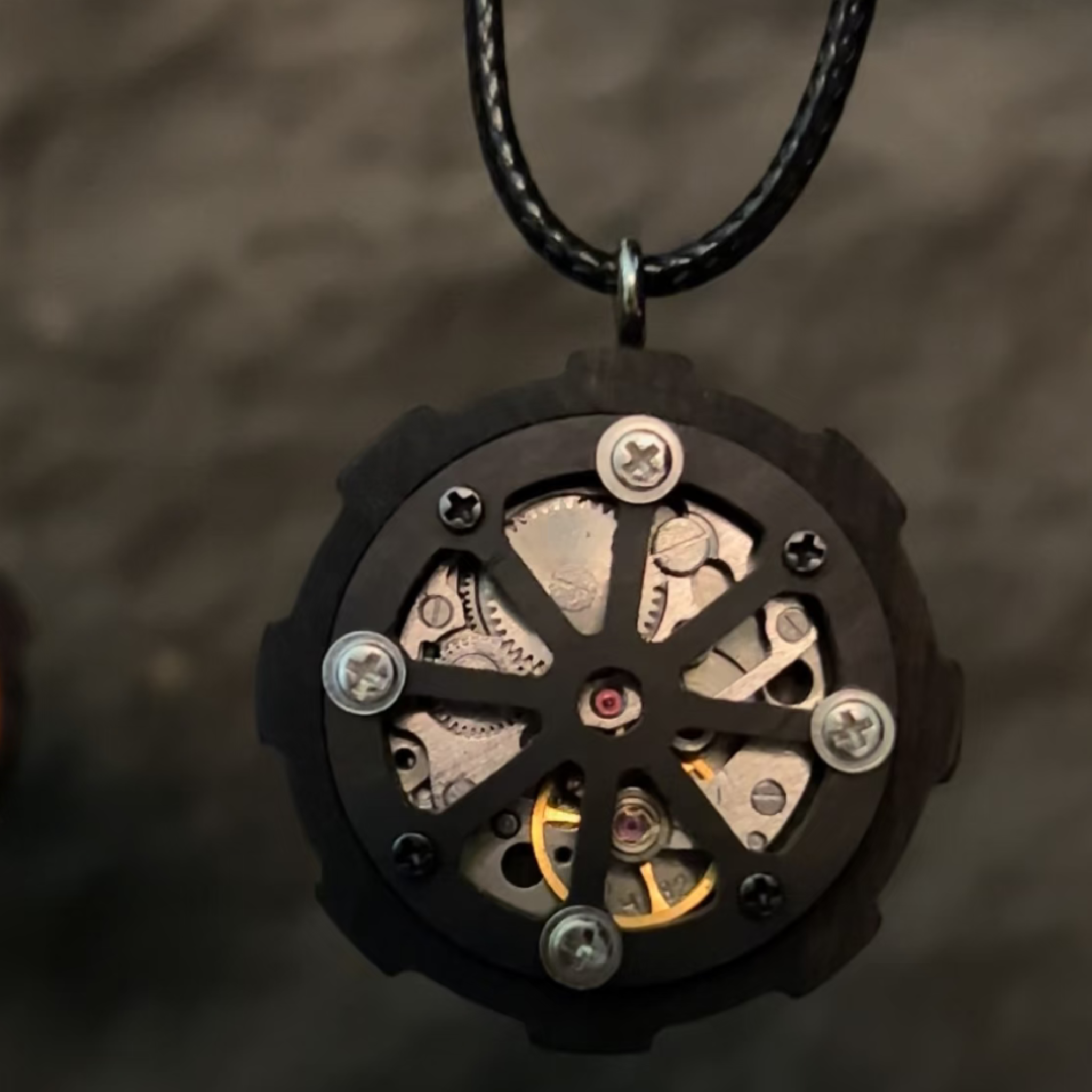 Wooden Industrial Punk Style Car Charm | Unique Gift For Boyfriend