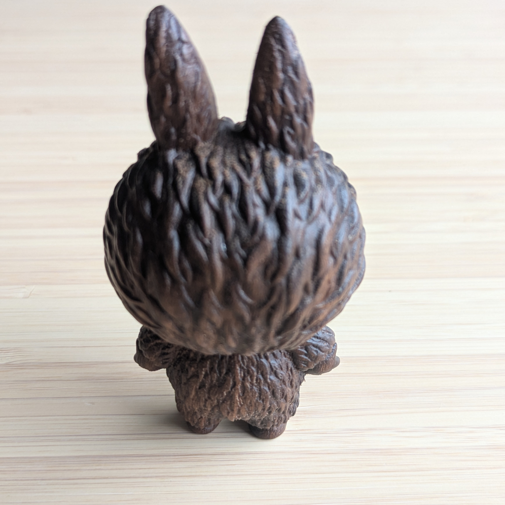 Handmade Wooden Labubu Figurine