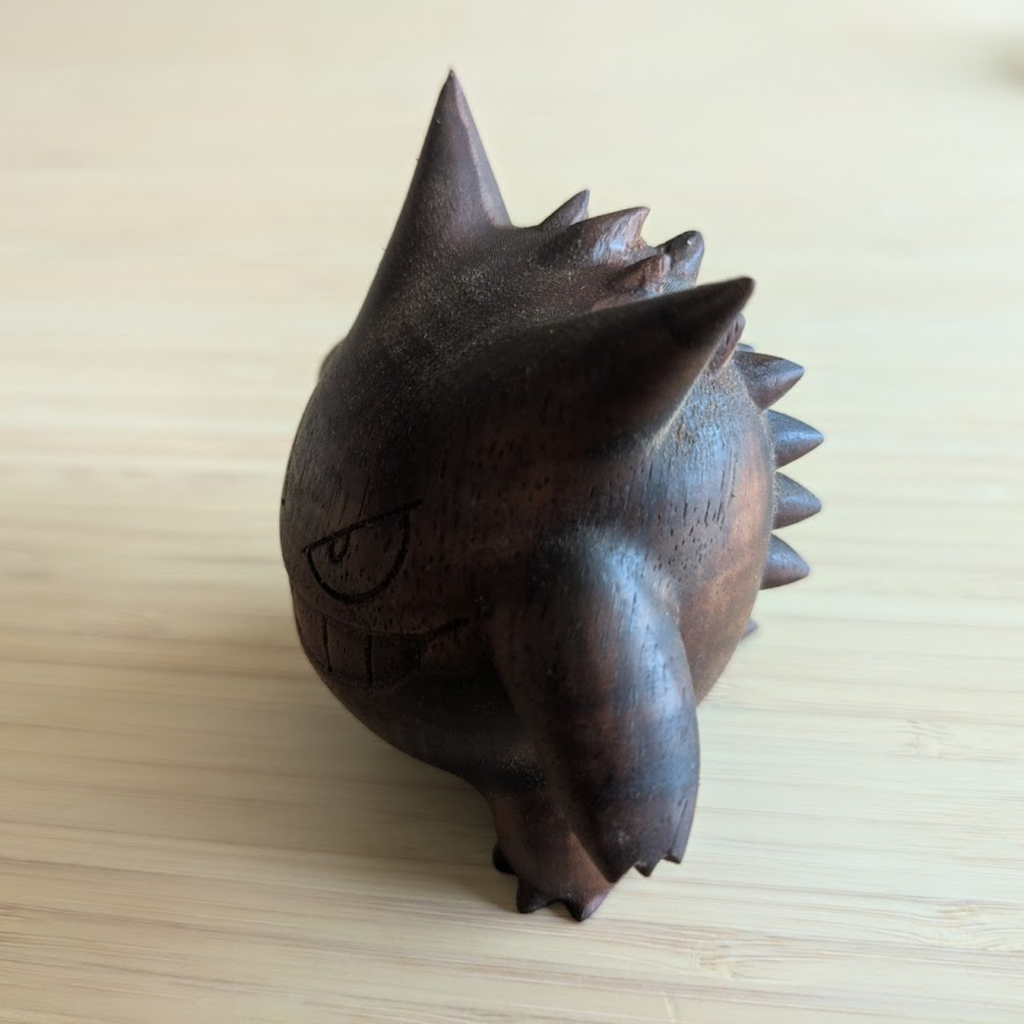 Handmade Wooden Gengar 