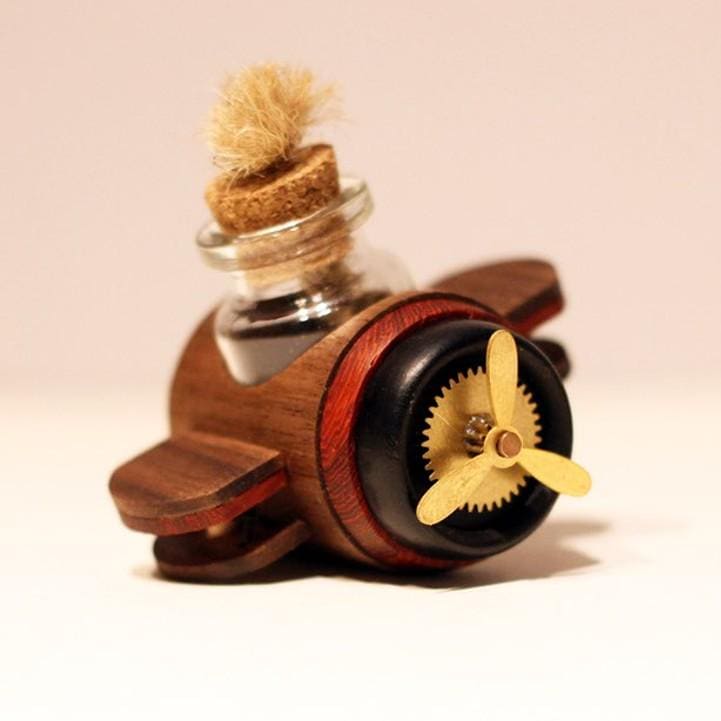 Mini Airplane Wooden Car Essential Oil Diffuser | Cute Car Accessory