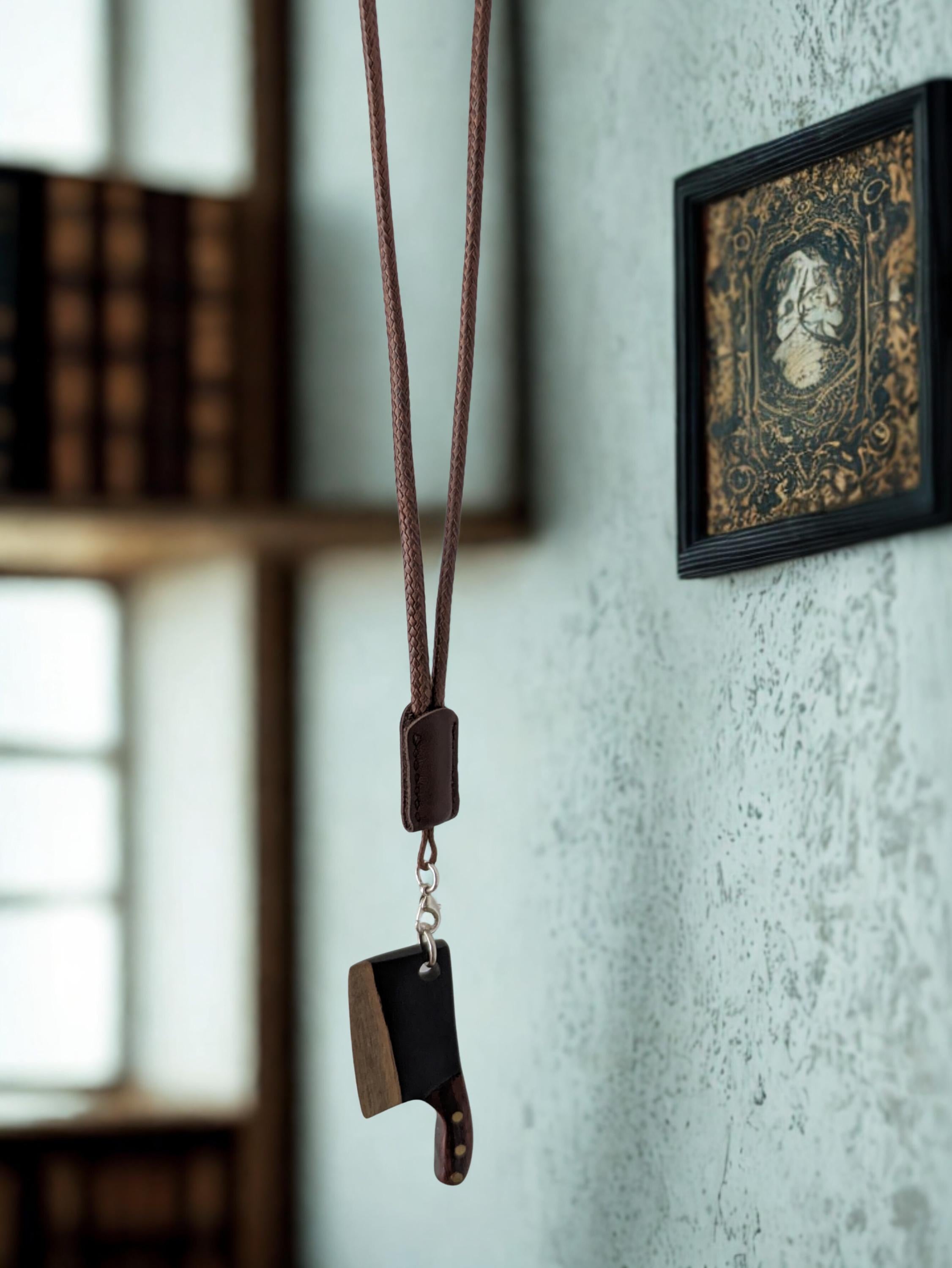 Handmade Mini Wooden Knife Charm | Cute Car Accessory Gift For Her