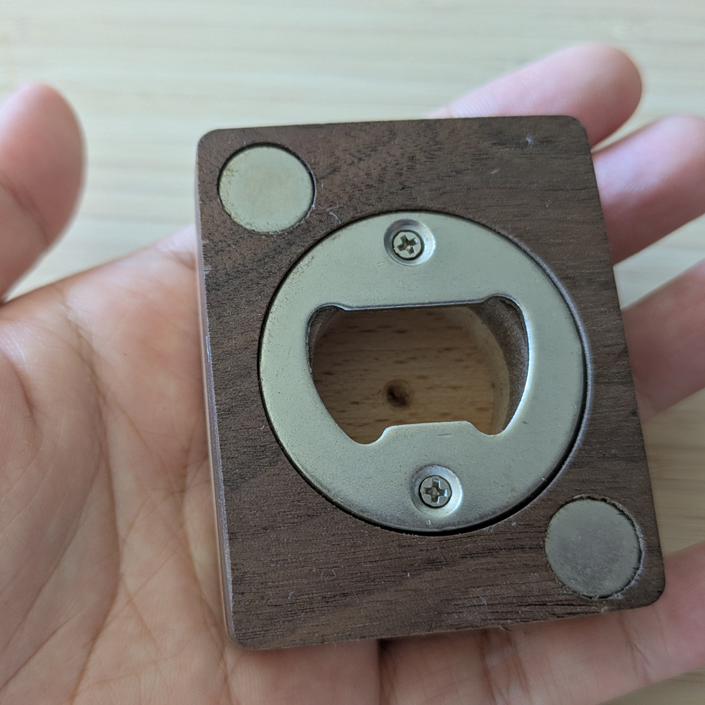 Engraved Chinese Character Get Rich Bottle Opener | Magnet For Fridge