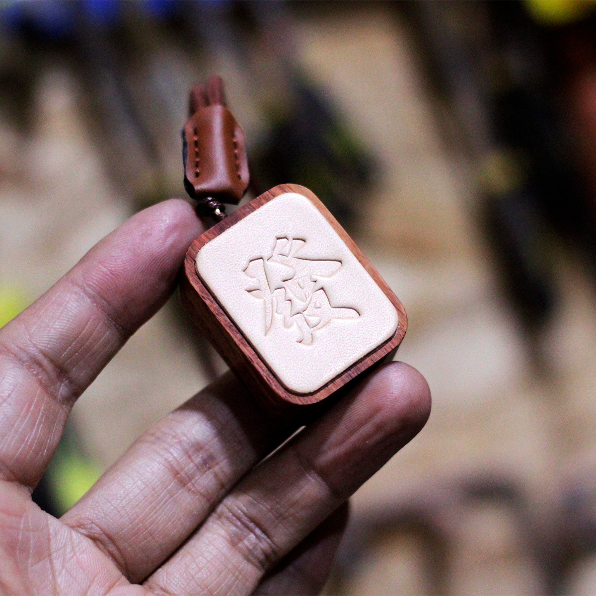 Wooden Mahjong Tile Bag Charm | Unique Wall Decor For Mahjong Lovers