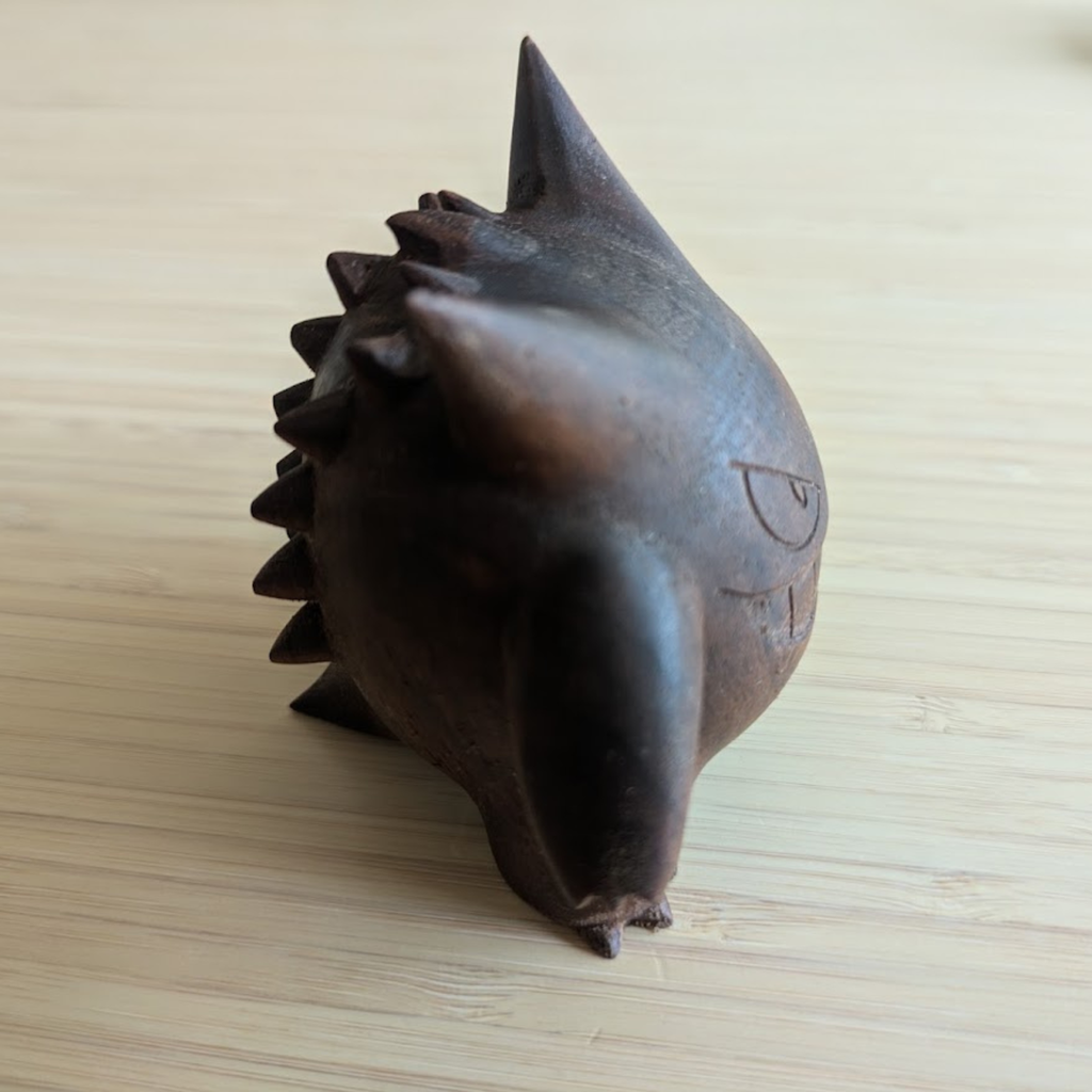 Handmade Wooden Gengar 